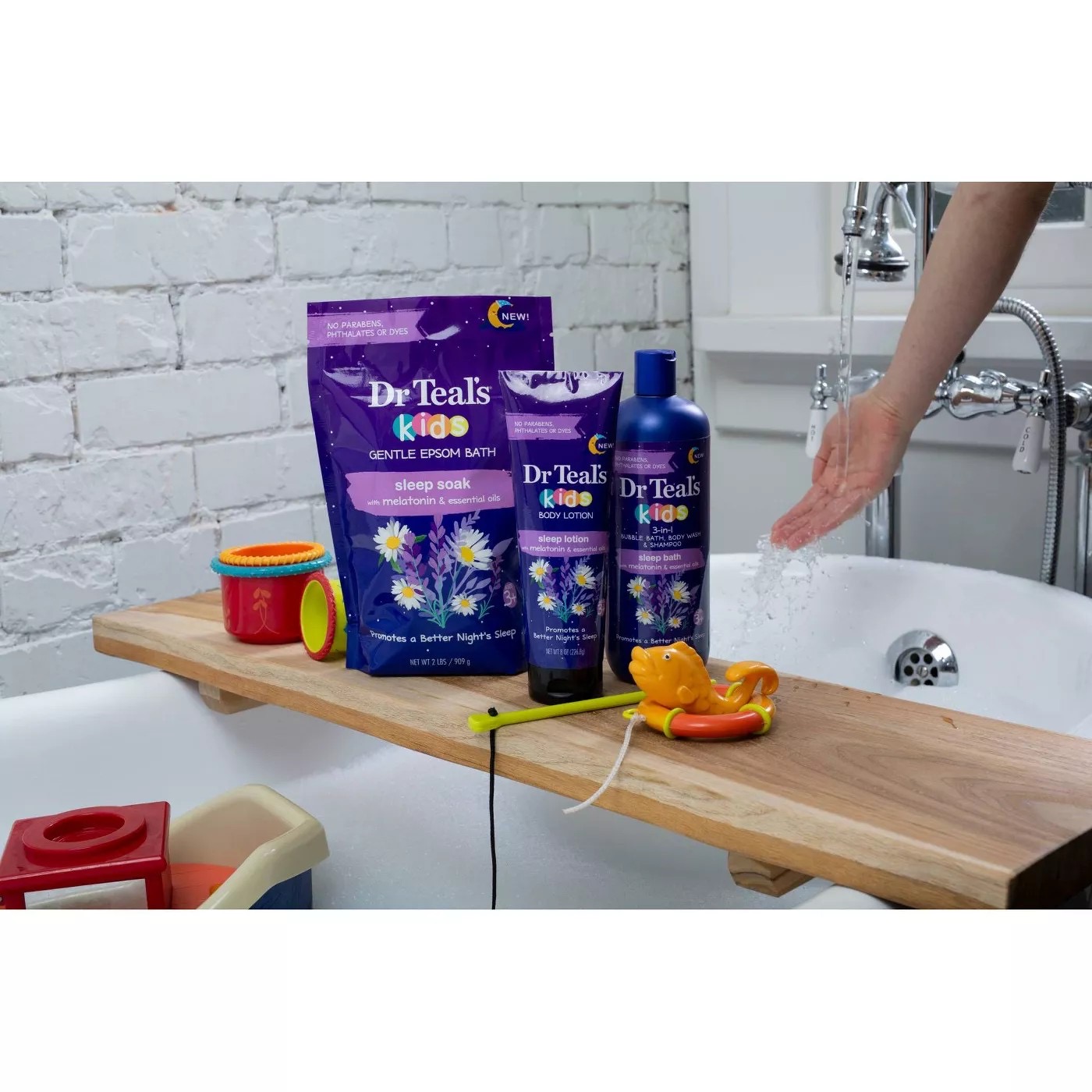 โลชั่นเสริมการนอนหลับสำหรับเด็ก Dr Teal's Kids Sleep Lotion with Melatonin & Essential Oils