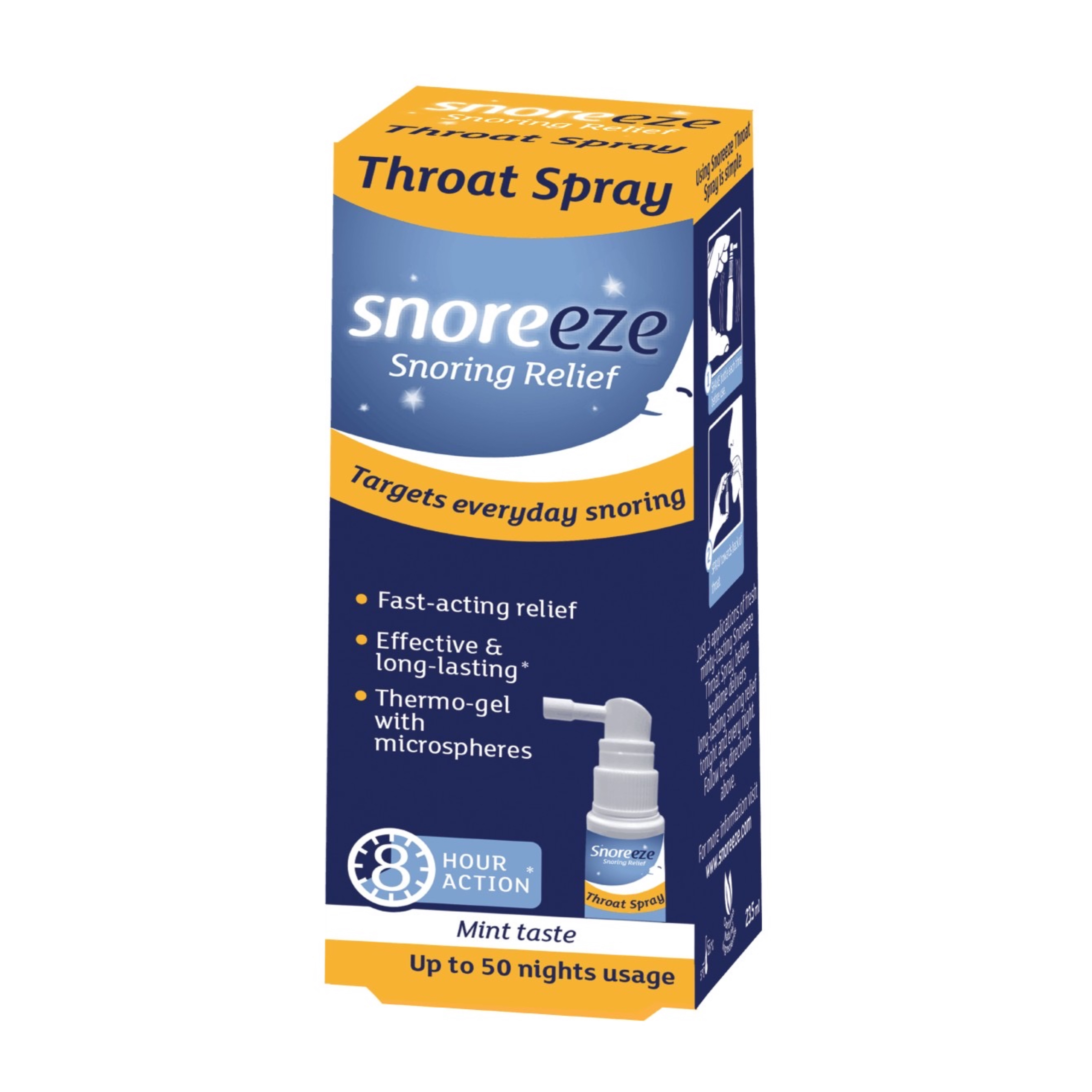 สเปรย์บรรเทาอาการนอนกรน SNOREEZE Anti-Snoring Throat Spray (23.5 ml)