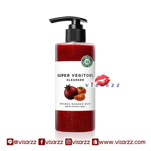 #Red (กล่องยับ) Wonder Bath Super Vegitoks Cleanser 300mL คลีนซิ่งผัก รวมผักผลไม้สีแดง อันโด่งดังจากเกาหลี บับเบิ้ลคลีนเซอร์จากน้ำผลไม้เข้มข้น "สูตรสีแดง" เหมาะกับผิวที่มีปัญหา ริ้วรอยจุดด่างดำ ฝ้ากระ รอยสิว ผิวคล้ำเสียจากแดด