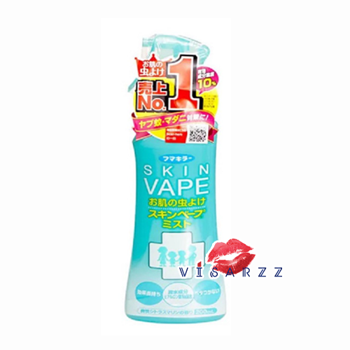 (แท้จากญี่ปุ่น ไม่ใช่จีน) Fumakilla Skin Vape 200mL ขวดเขียว กล่ิ่น Citrus Marine สเปรย์กันยุงและแมลงยอดนิยมจากญี่ปุ่น ชนิดน้ำ อ่อนโยนเด็กอายุ 6 เดือนขึ้นไปสามารถใช้ได้