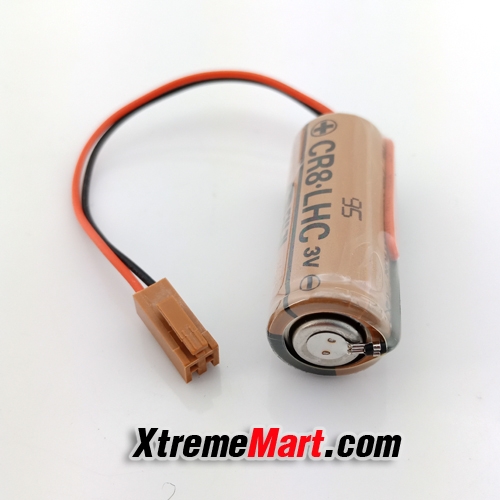 แบตเตอรี่ FDK FUJI CR8.LHC 3V 3000mAh (ขั้วน้ำตาล) CR17450SE BR-A Lithium Battery