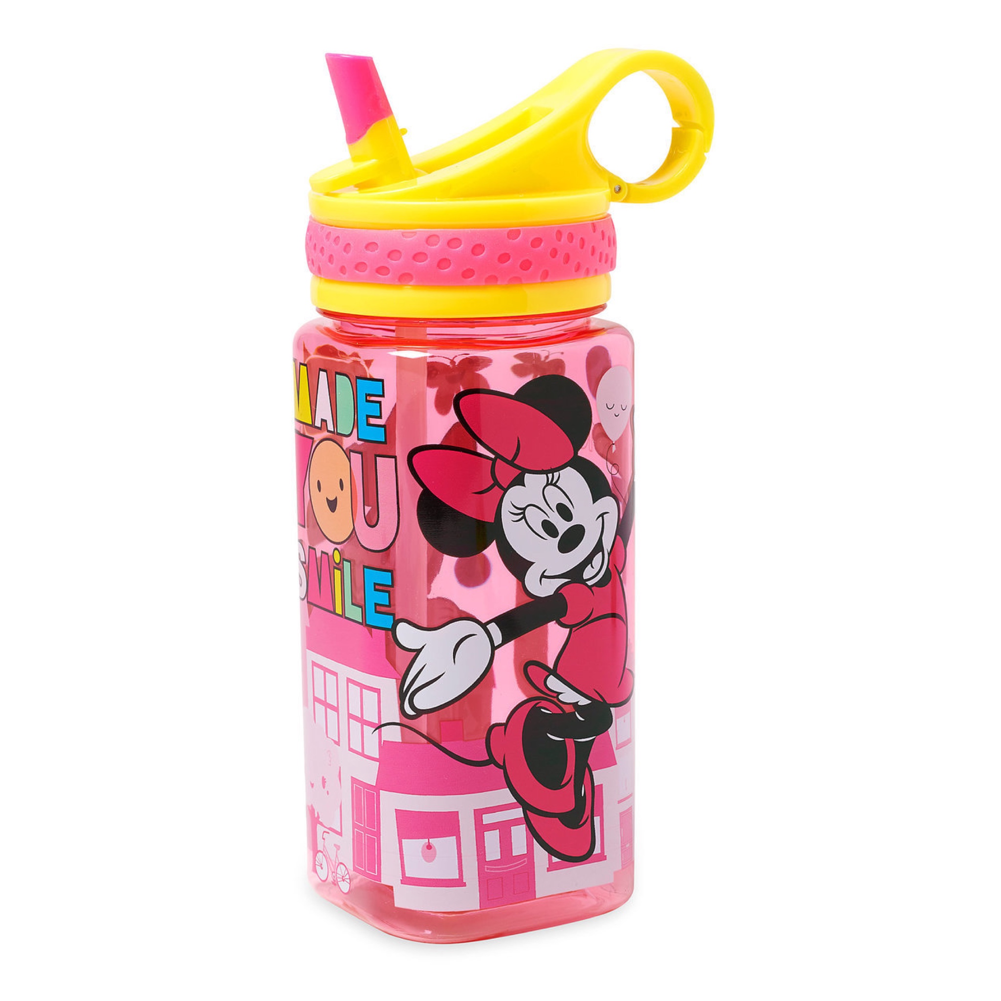 กระติกน้ำแบบหลอดดื่มสำหรับเด็ก Disney Water Bottle with Built-In Straw (Minnie Mouse)