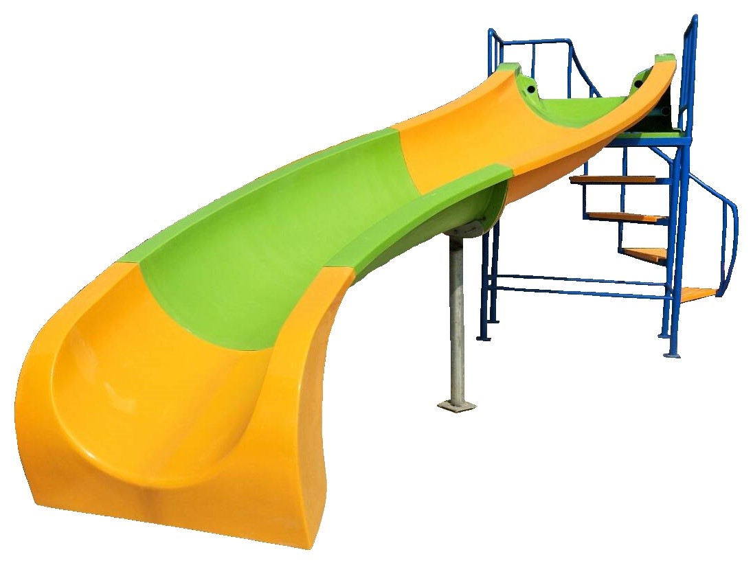 สไลเดอร์โค้งเอสไฟเบอร์กลาส fiberglass slide