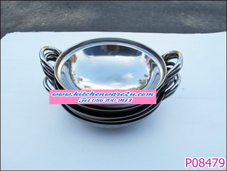 P08479 กะทะ 2 หู 22 cm TP-333 ราคาส่งต่อ 1 โหล: 12 ใบ