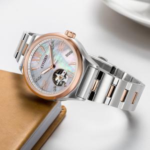 Karnvera Shop Citizen นาฬิกาข้อมือผู้หญิง Automatic PC1009-51D Woman's Watch