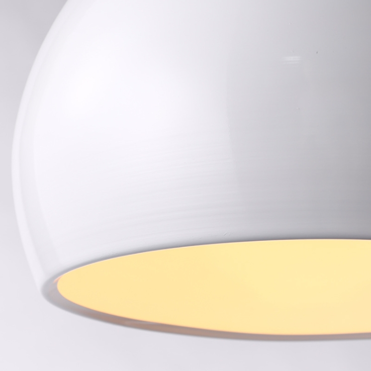 โคมห้อยเพดานกลม โมเดิร์น สีขาว 35cm [YS-1807]