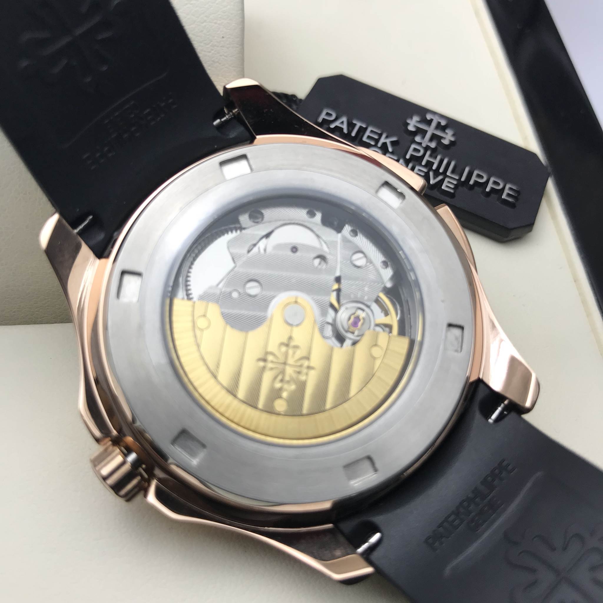 นาฬิกา Patek Philippe Aquanaut Travel Time Reference 5164R หน้าดำขอบพิ้ง