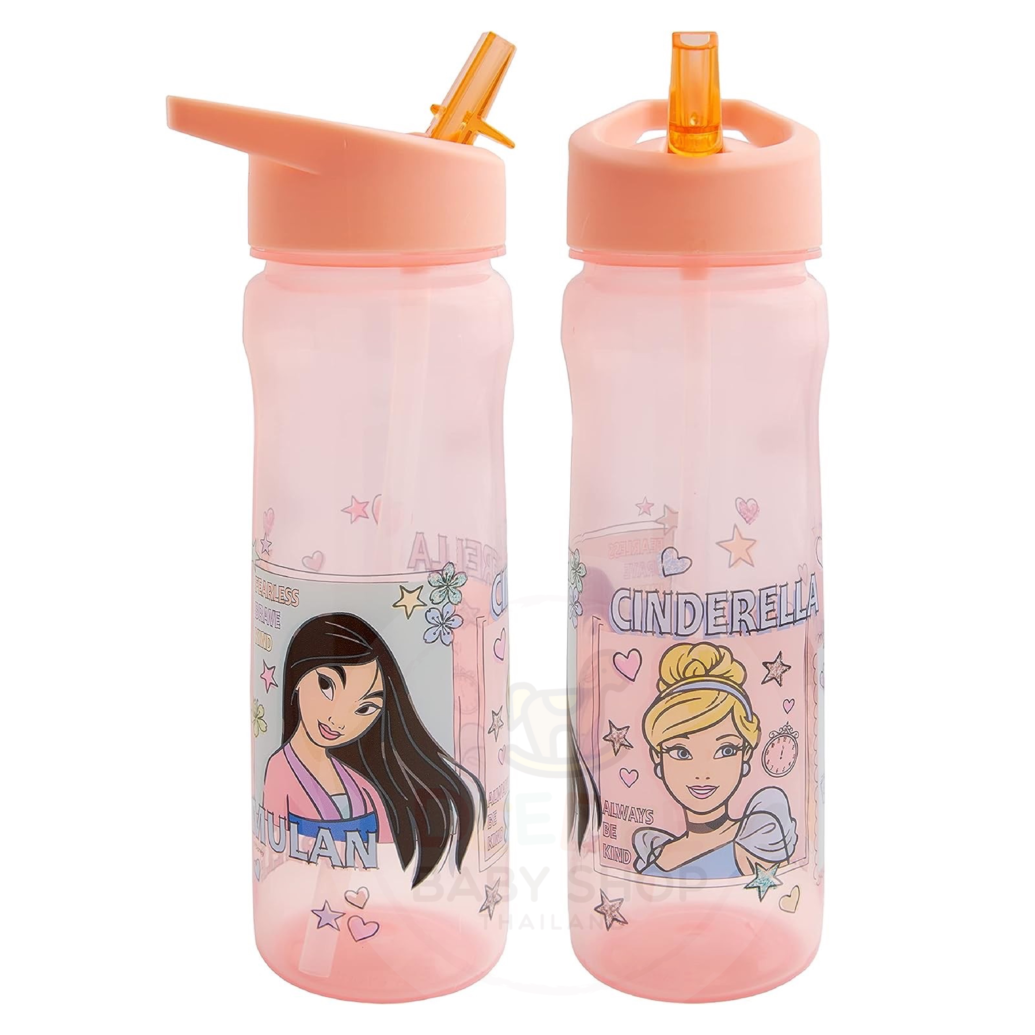 กระติกน้ำแบบหลอดดื่มสำหรับเด็ก DNC Disney Felt Pen Princess Sport Bottle 600ml
