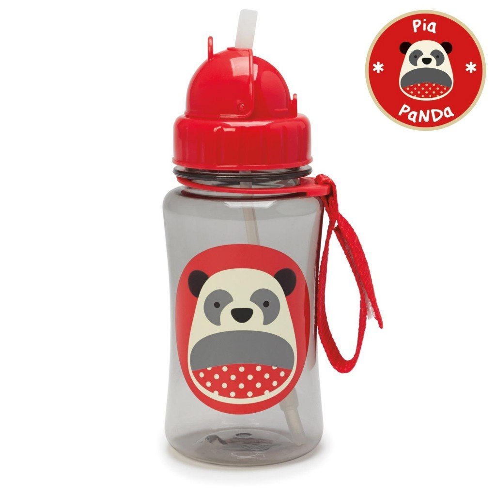 กระติกน้ำชนิดหลอดดูดพร้อมฝาปิด Skip Hop รุ่น Zoo Straw Bottle (Panda)