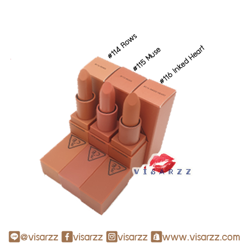 (Clearance) 3CE Matte Lip Color ลิปสติกเนื้อแมทท์ สีแน่น ติดทนนาน