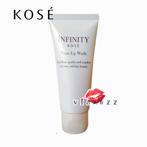 (Tester เกือบครึ่งของไซส์จริง) Kose Infinity Tone Up Wash 50g โฟมครีมเนื้อนุ่มเนียนละเอียด ดุจแพรไหม ป้องกันผิวหยาบกร้าน ล้างสิ่งสกปรกได้อย่างสะอาดหมดจด