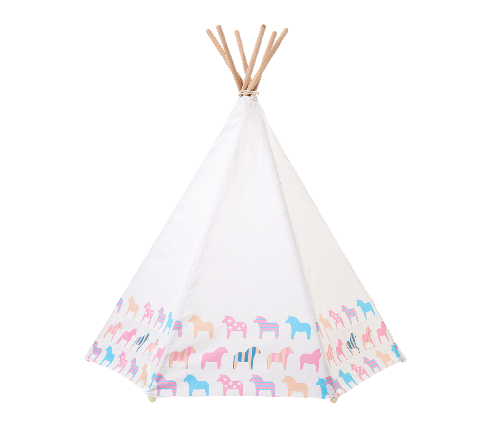 บ้านจำลองทรงเต๊นท์อินเดียนแดงสำหรับเด็ก LOOKA Tent (Hello Pony)