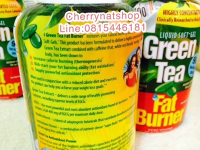 วิตามินลดน้ำหนักGreen Tea Fat Burnerแถมชะลอวัยได้อีกด้วย,Maximum Strength Green Tea Fat Burner Maximum Extract 400 mg EGCG 90 เม็ด Made in USAวิตามินคุณภาพสูงจากอเมริกามีรีวิวได้ผลจริงๆจากCherrynatshop