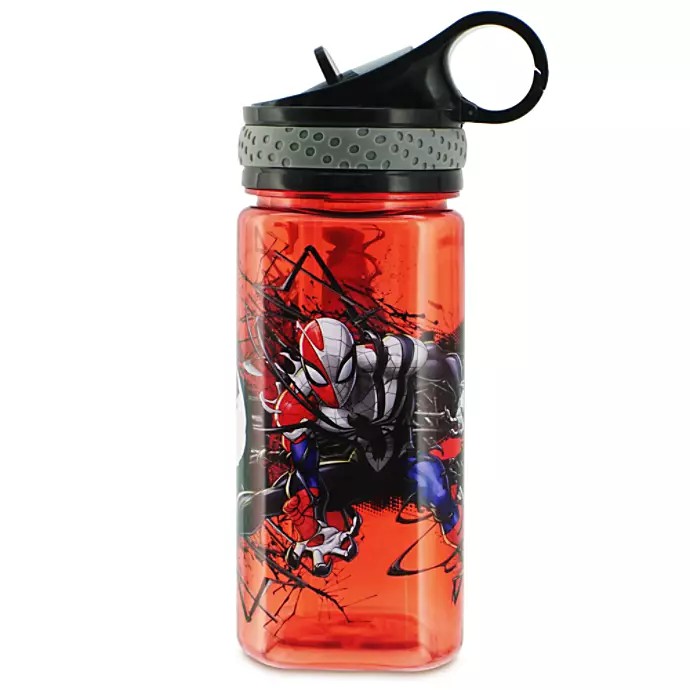 กระติกน้ำแบบหลอดดื่มสำหรับเด็ก Disney Spider-Man Water Bottle with Built-In Straw (2020)