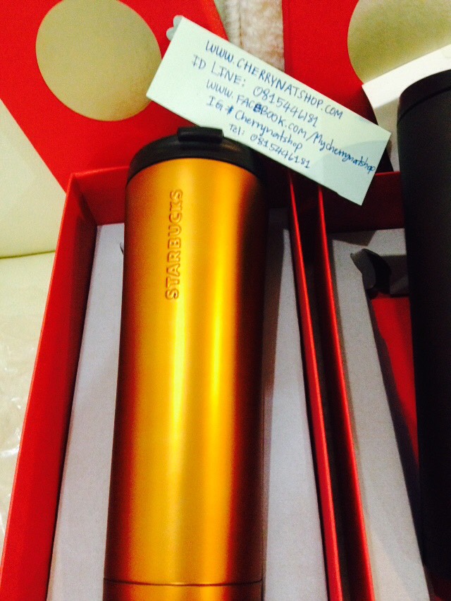 ใครตามหาแก้วสตาร์บัคอเมริกาสวยเท่ห์ใบใหญ่ใส่จุใจ Starbucks USA Tangerine(ทองด้าน)stainless steel coffee tumblerขนาด20 flOZต้องtumbler to go ใบนี้เลยค่ะ By Cherrynatshop