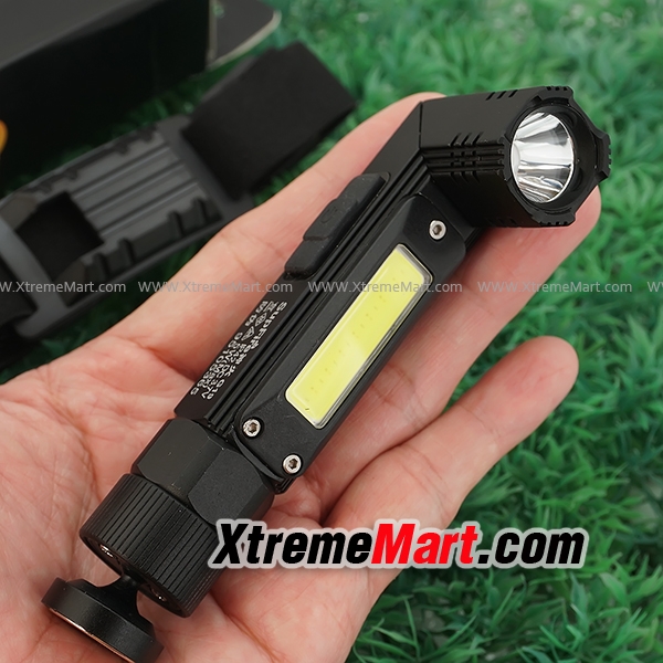 ไฟฉายเอนกประสงค์ SUPFIRE G19 หลอด LED ด้านหน้า + COB ด้านข้าง 500LM 5-Mode