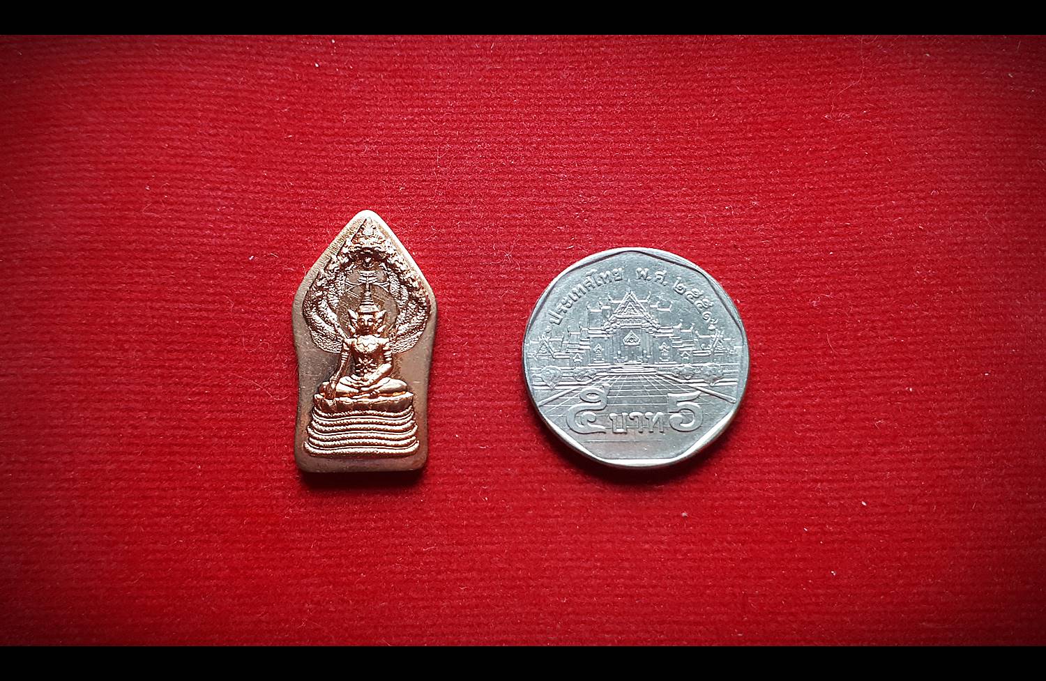 เหรียญพระนาคปรก (สมเด็จองค์ปฐม ทรงพระจักรพรรดิ ปางพระนาคปรก) (ออกวัดพระพุทธบาทถ้ำป่าไผ่) ปี2559 เนื้อทองแดง