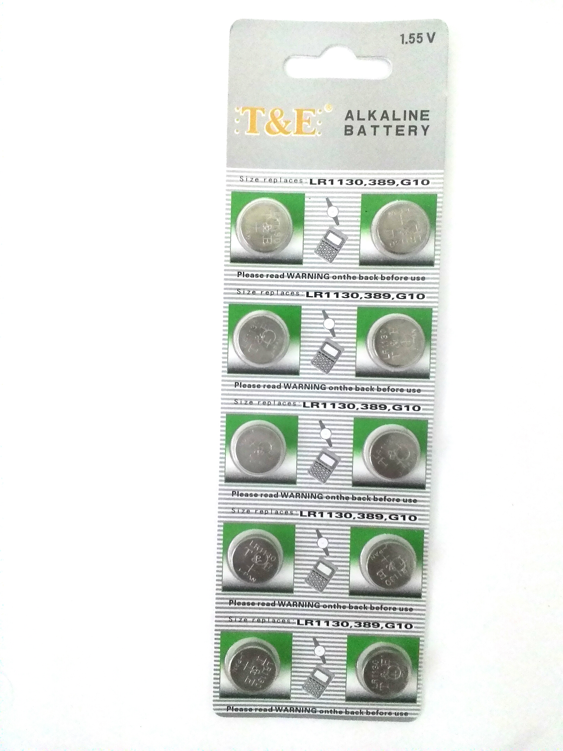 ถ่านกระดุมเบอร์AG10,LR1130