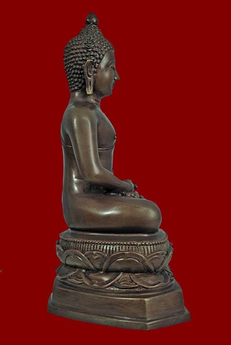 รูปหล่อ พระพุทโธคลัง แม่ชีบุญเรือน วัดอาวุธ (เนื้อโลหะ หน้าตัก 7 นิ้ว) ปี2561 #รับประกันแท้