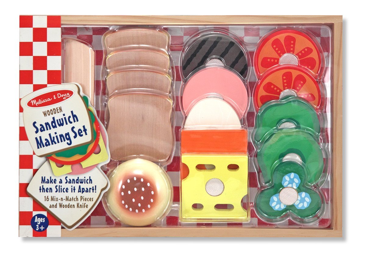 ชุดทำแซนวิชจากไม้ปลอดสารพิษ Melissa & Doug Sandwich Making Set