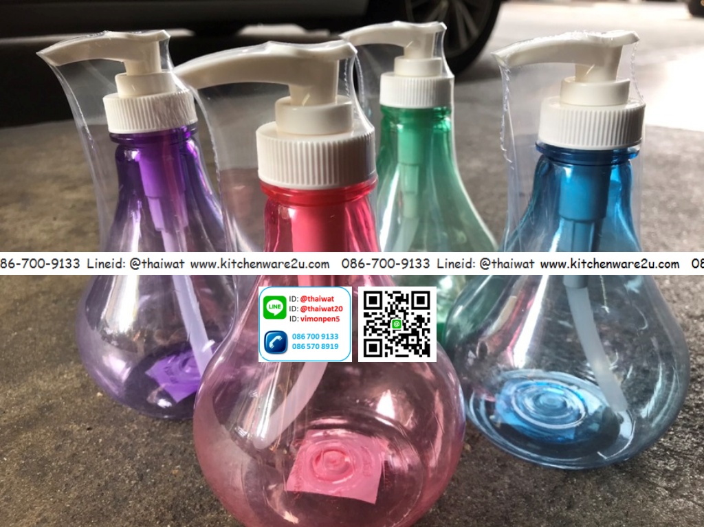 P03033 ที่กดสบู่ แชมพู สีใส ราคาส่งต่อ 1 โหล (คลิ๊กที่สินค้าเพื่อดูรายละเอียด)