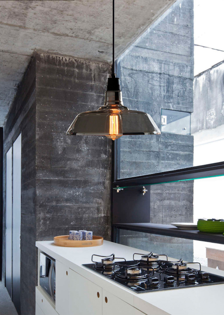 โคมไฟแขวนเพดานแก้ว Loft American [PL039]