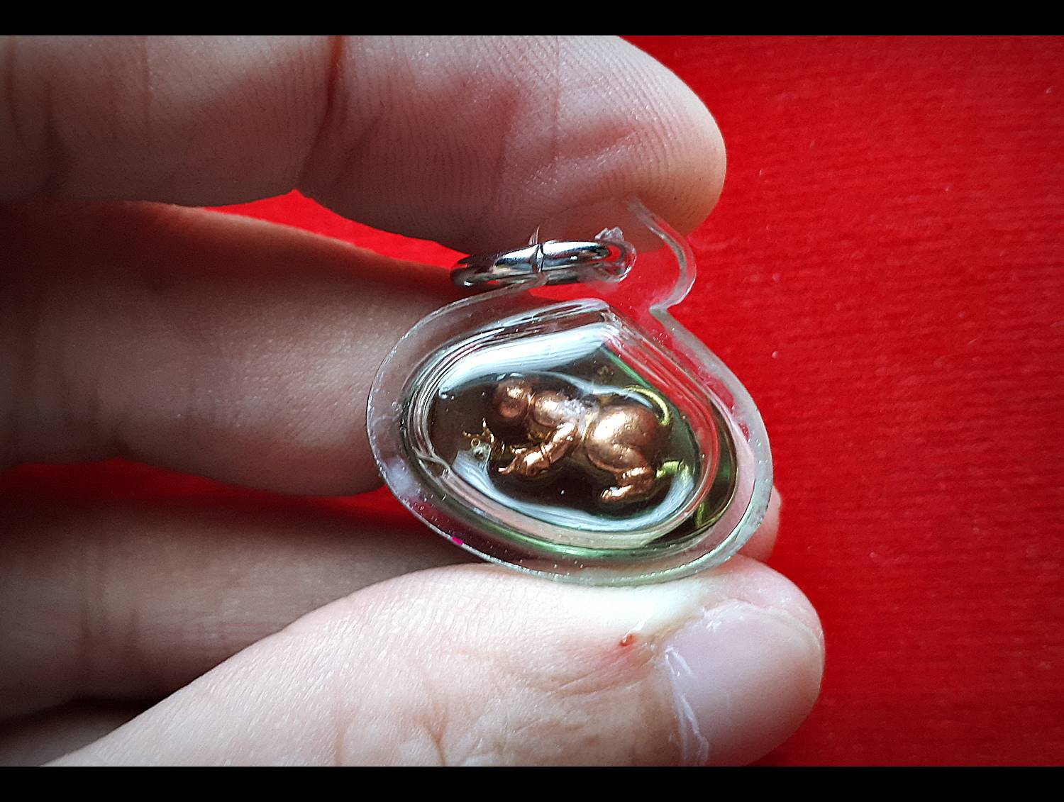 พญาบันลือ (เพรชพญาธร หัวเป็นปลักขิก ตัวเป็นหนุมาน) (ขนาดเล็ก พกพา แช่น้ำมัน เลี่ยมกันน้ำ) ปี2561 #รับประกันแท้และทัน - หลวงพ่อเฉลิม วัดพระญาติ จ.อยุธยา