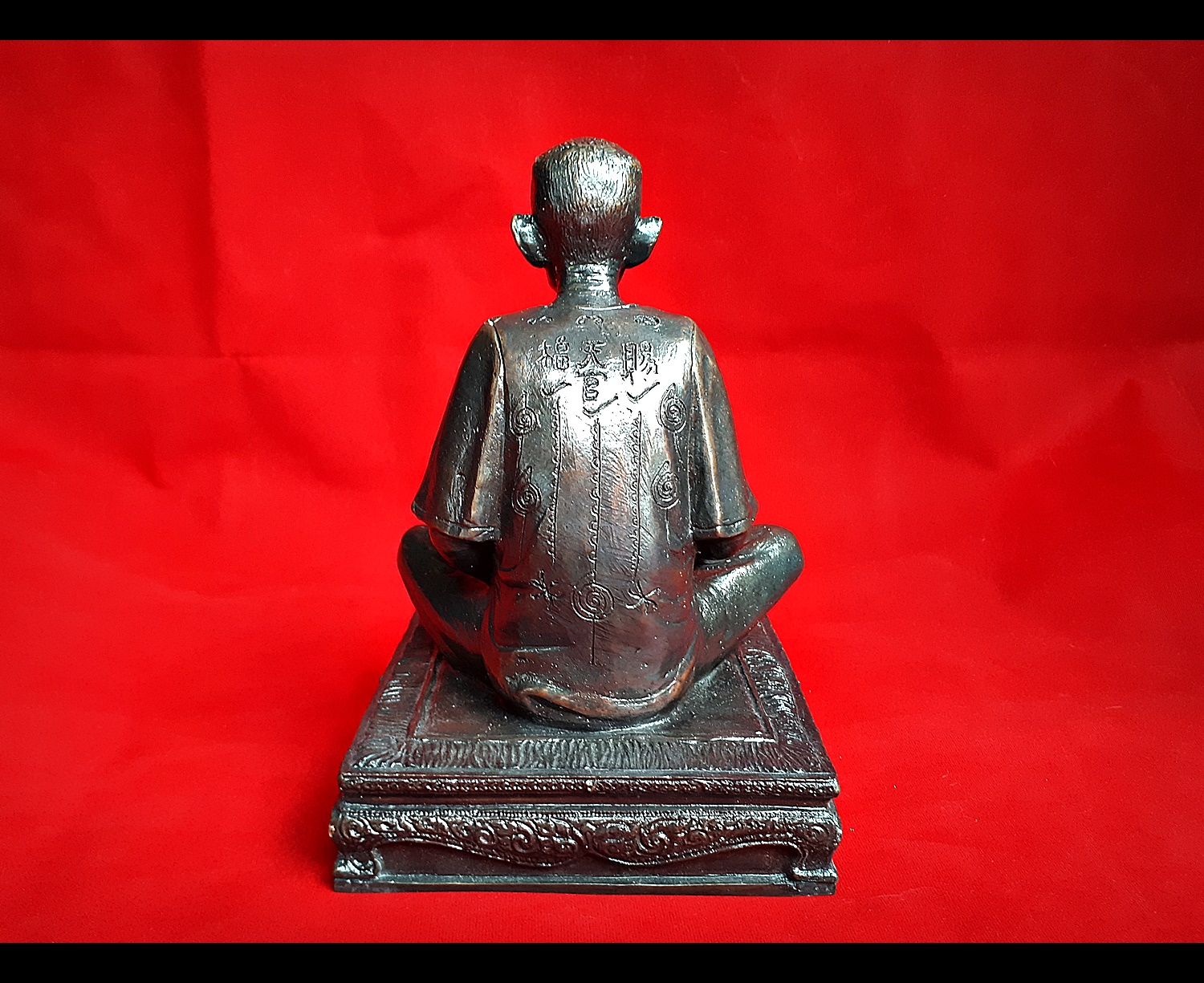 อาแป๊ะ เซียนแปะโรงสี อาจารย์โง้วกิมโคย วัดศาลเจ้า เนื้อโลหะ ขนาดบูชา หน้าตัก 5 นิ้ว ปลุกเสกโดย ครูบากฤษณะ