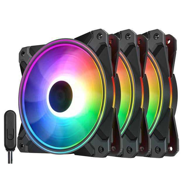 FAN CASE DeepCool CF120 PLUS 3 in 1 ARGB with Controller 1800 RPM รับประกันศูนย์1ปี #พัดลมเคส