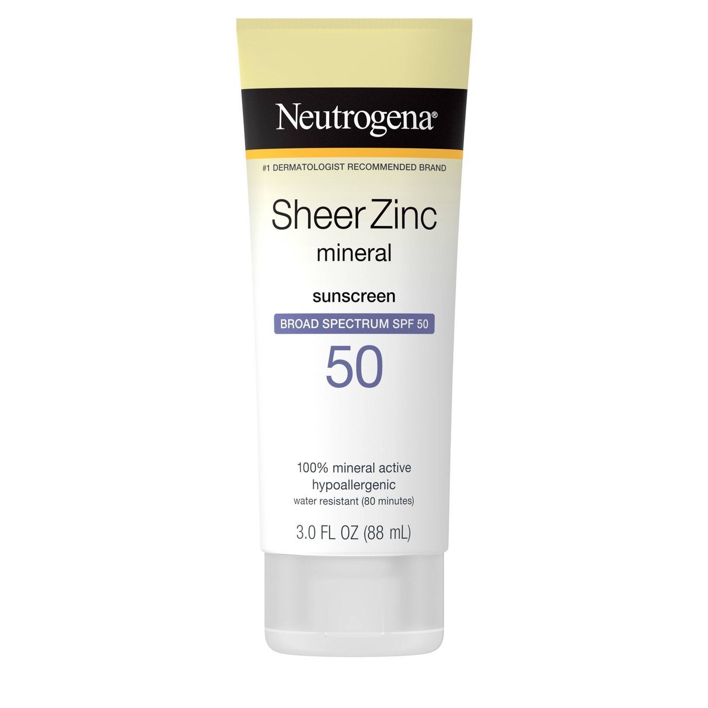 โลชั่นกันแดดสำหรับผิวหน้าและผิวกาย Neutrogena Sheer Zinc Dry-Touch Sunscreen SPF 50