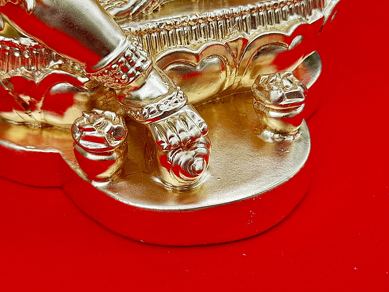 รูปหล่อ ท้าวเวสสุวรรณ ปาง ไฉ่ซิงเอี๊ย(ธนบดี) นั่งรับทรัพย์ เนื้อทองเหลือง ปิดทองแท้(ปิดทองก่อนปลุกเสก) ปี2564 - (เทพเจ้าแห่งโชคลาภ ความมั่งคั่ง) (ขนาดตั้งบูชา หน้าตัก4นิ้ว ฐาน4นิ้วครึ่ง สูง6นิ้ว) #พิธีนี้ไฉ่ซิงเอี๊ยท่านมาสงเคราะห์ปลุกเสกเอง