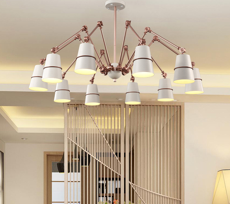 โคมไฟระย้าแมงมุมโมเดิร์น 10 ดวง [N402-White-10]