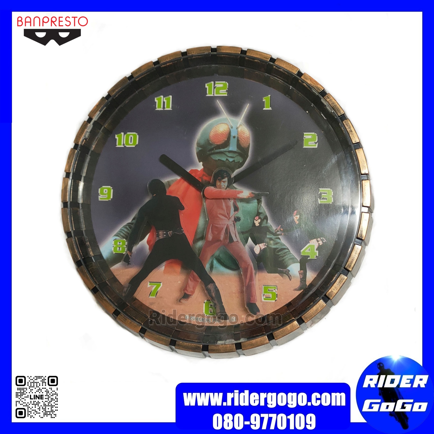 Kamen Rider Clock นาฬิกาแขวนผนัง ลายมาสค์ไรเดอร์ ลายไอ้มดแดง ของใหม่ ของแท้ จากประเทศญี่ปุ่น