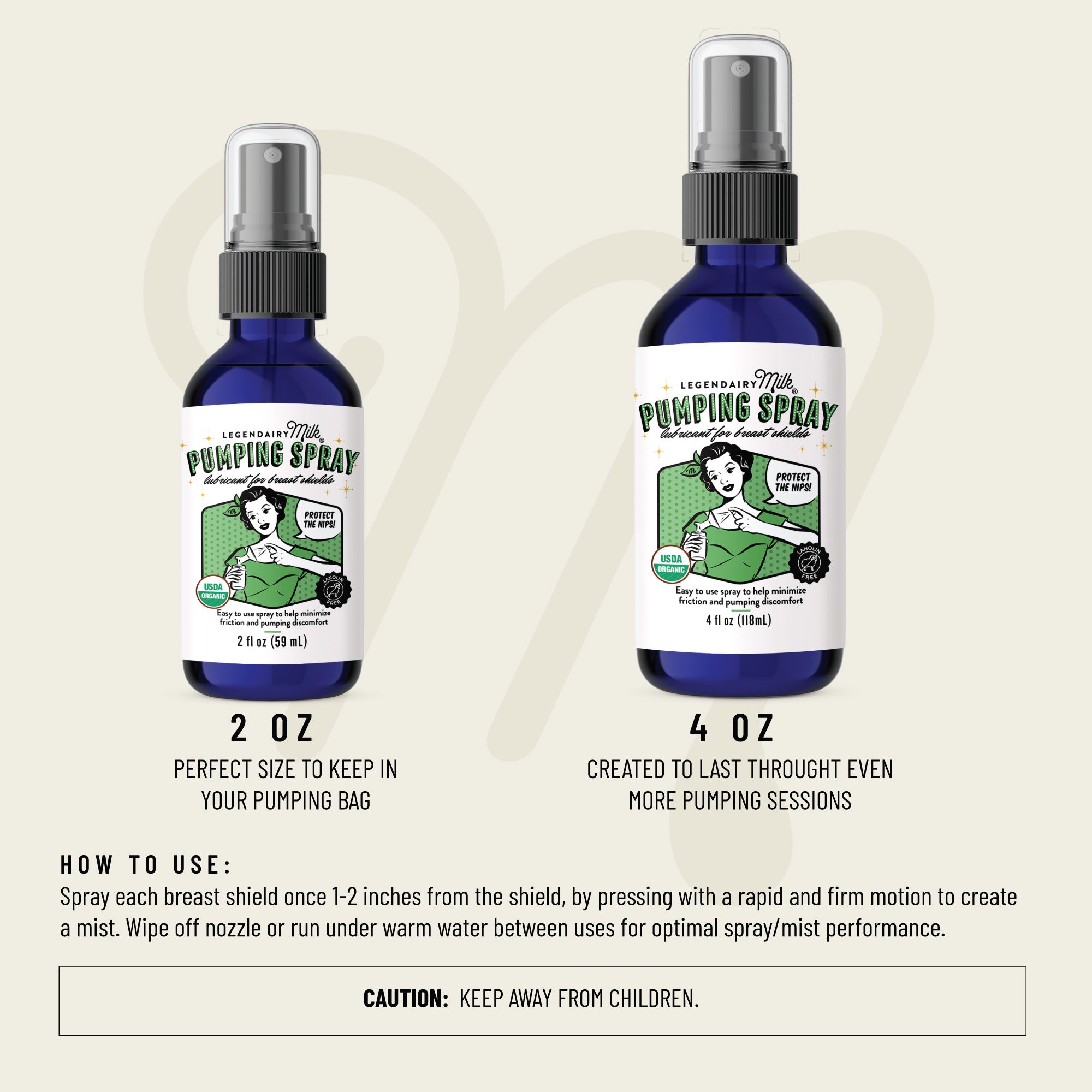 สเปรย์สำหรับกรวยปั๊มนม Legendairy Milk Pumping Spray (2 Fl OZ - 59mL)