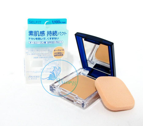 (#10) Shiseido Selfit Foundation Powder SPF20 PA++ 13g สำหรับผิวขาว ขนาดเต็มพร้อมกล่อง แป้งผสมรองพื้นเนื้อบางเบา ให้ความเป็นธรรมชาติ