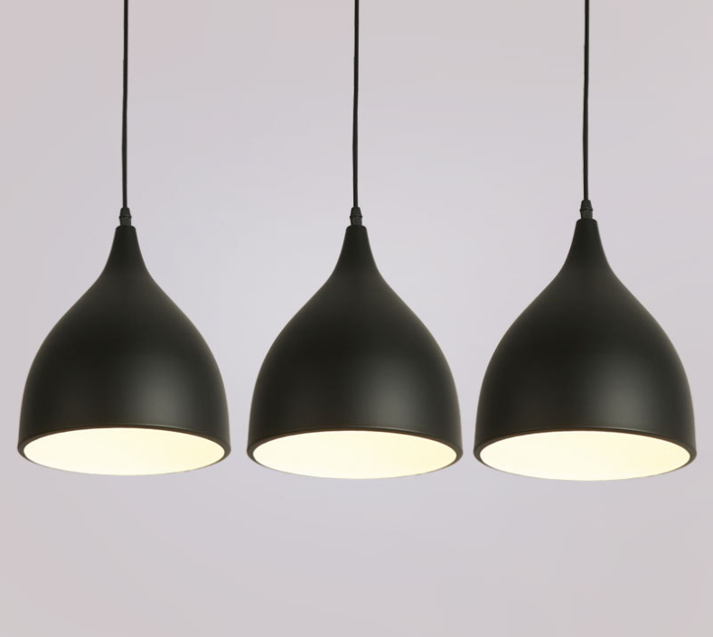 โคมไฟห้อยเพดานนอร์ดิกโมเดิร์น 17cm ขาว,แดง,ดำ,ฟ้า