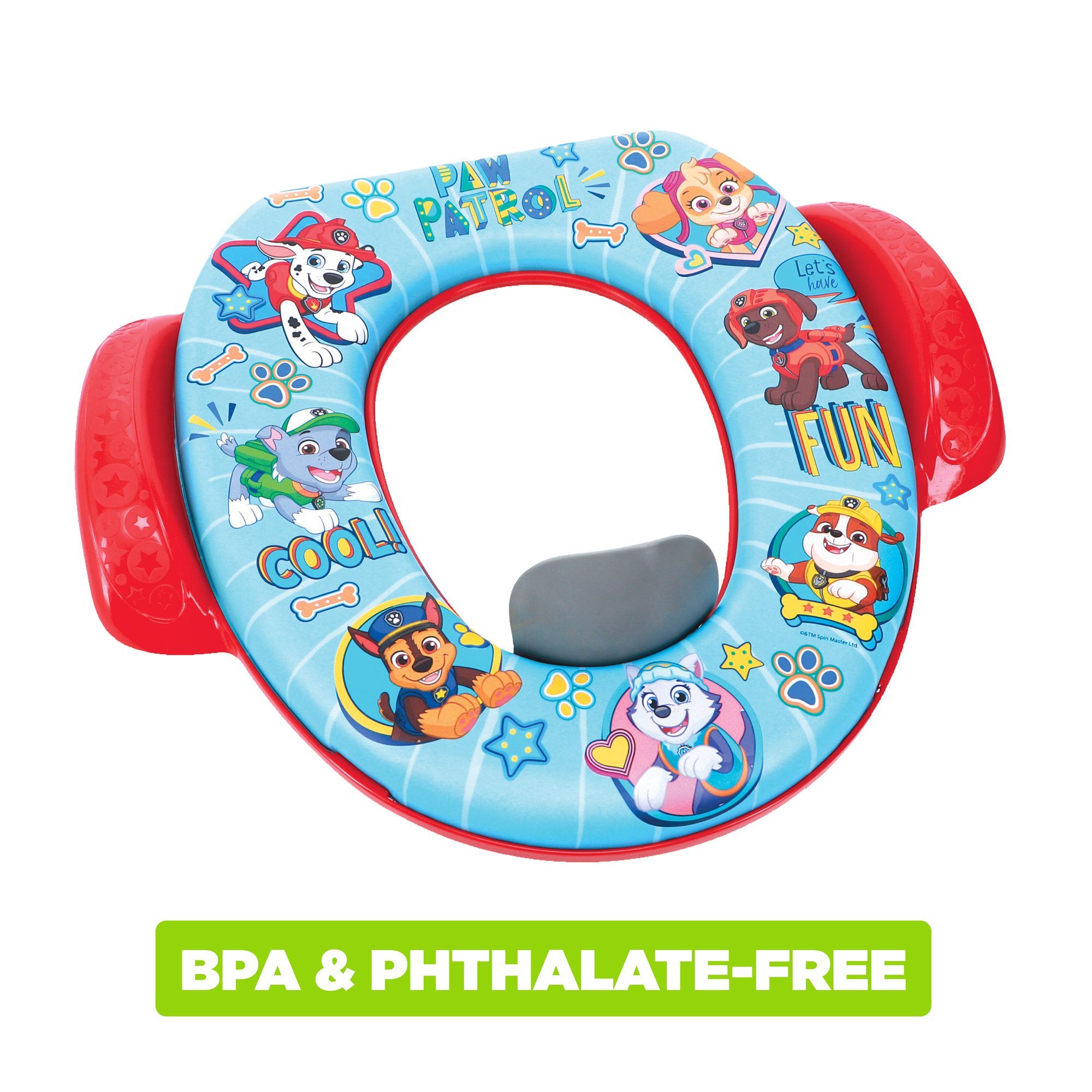 อุปกรณ์รองนั่งชักโครกสำหรับเด็ก Ginsey Paw Patrol "Let's Have Fun" Soft Potty Seat