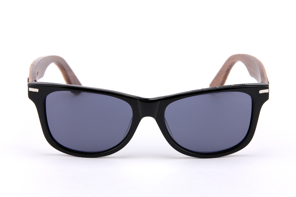 แว่นกันแดดขาไม้ Weekend Duet Collection New York Black (Light)