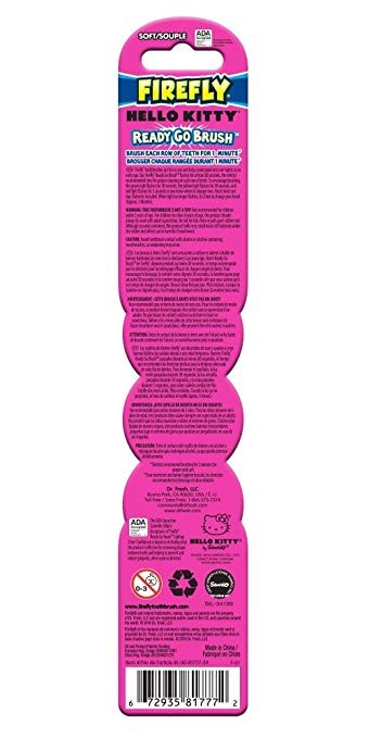 แปรงสีฟันพร้อมแสงไฟบอกเวลา FireFly Hello Kitty READY GO BRUSH Lightup Timer Toothbrush