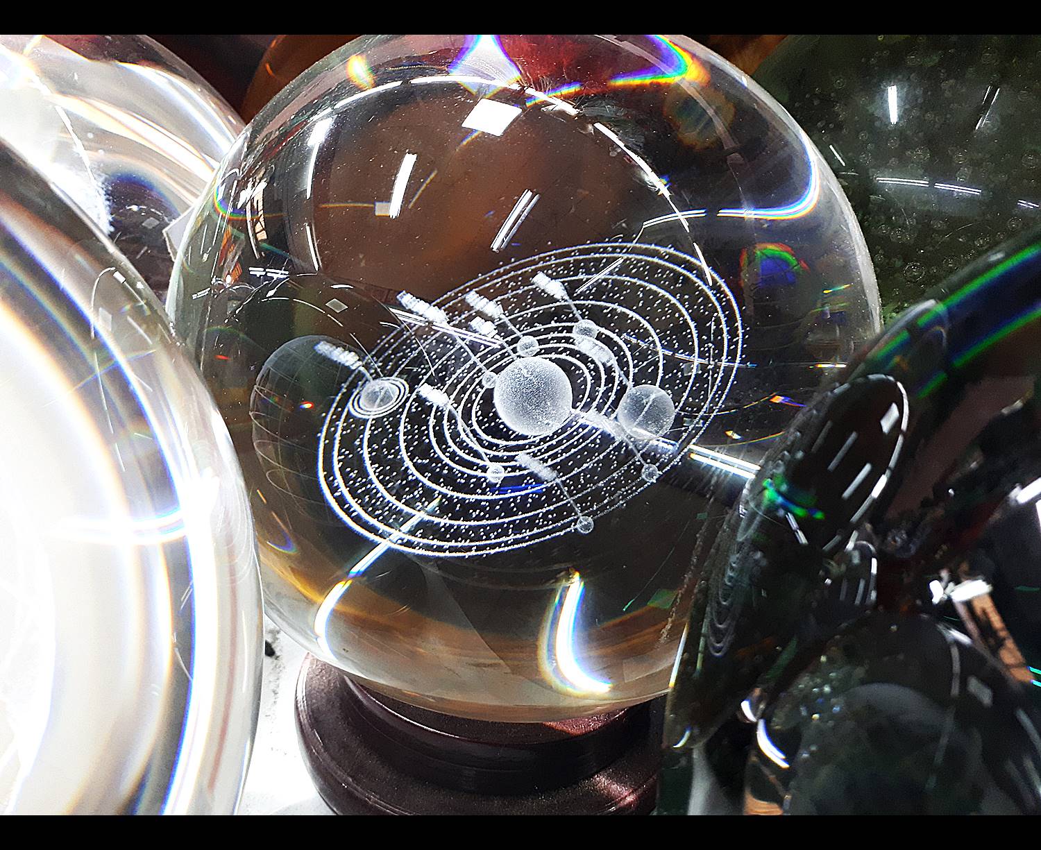 ลูกแก้ว ลาย จักรวาล 3มิติ - ขนาดใหญ่ 8นิ้ว(20ซม)