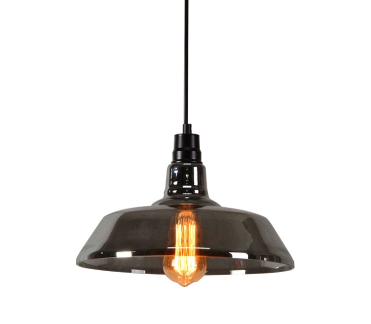 โคมไฟแขวนเพดานแก้ว Loft American [PL039]