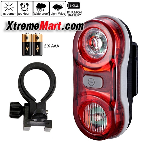 ไฟท้ายจักรยาน RAYPAL-2232 Super Bright Bicycle Lights 3 Modes 3 LEDs Bike Tail Light Lamp LED Cycling Bicycle Taillight Safty Warning Rear