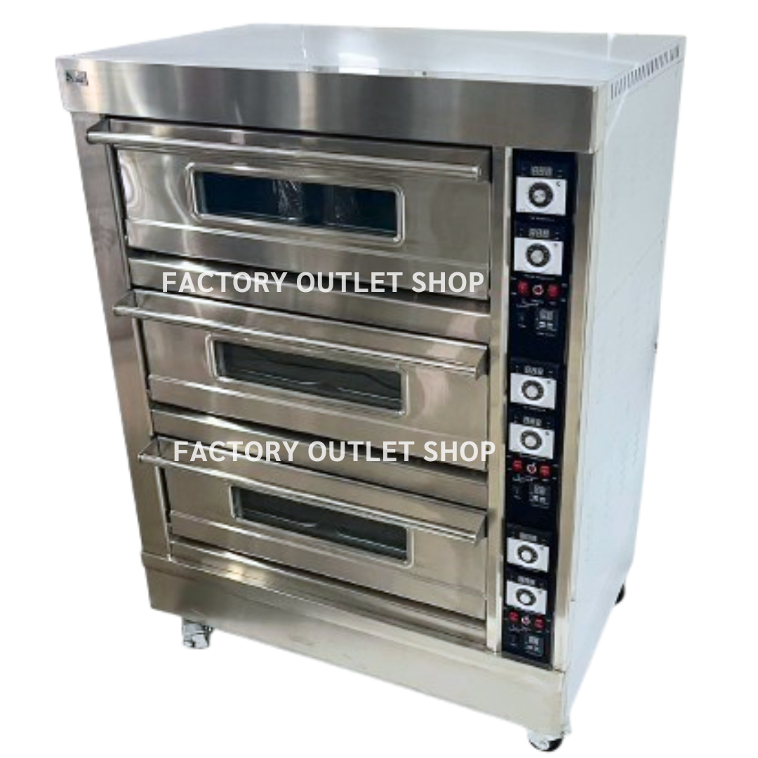 เตาอบเบเกอรี่ ไฟฟ้า 3 ชั้น 6 ถาด Electric Oven 3 tier 6 tray