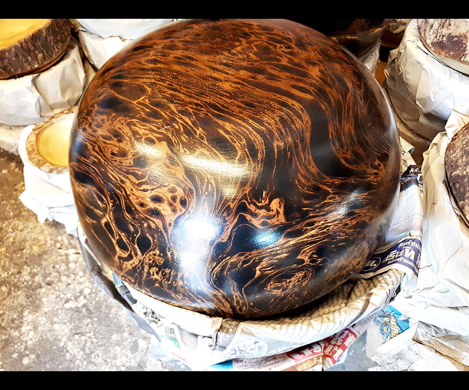 อ่างไม้ ล้างหน้า ล้างมือ สปา spa (ลายเสือ ลายไม้สลับฟันปลา) (ขายส่ง ขายปลีก)