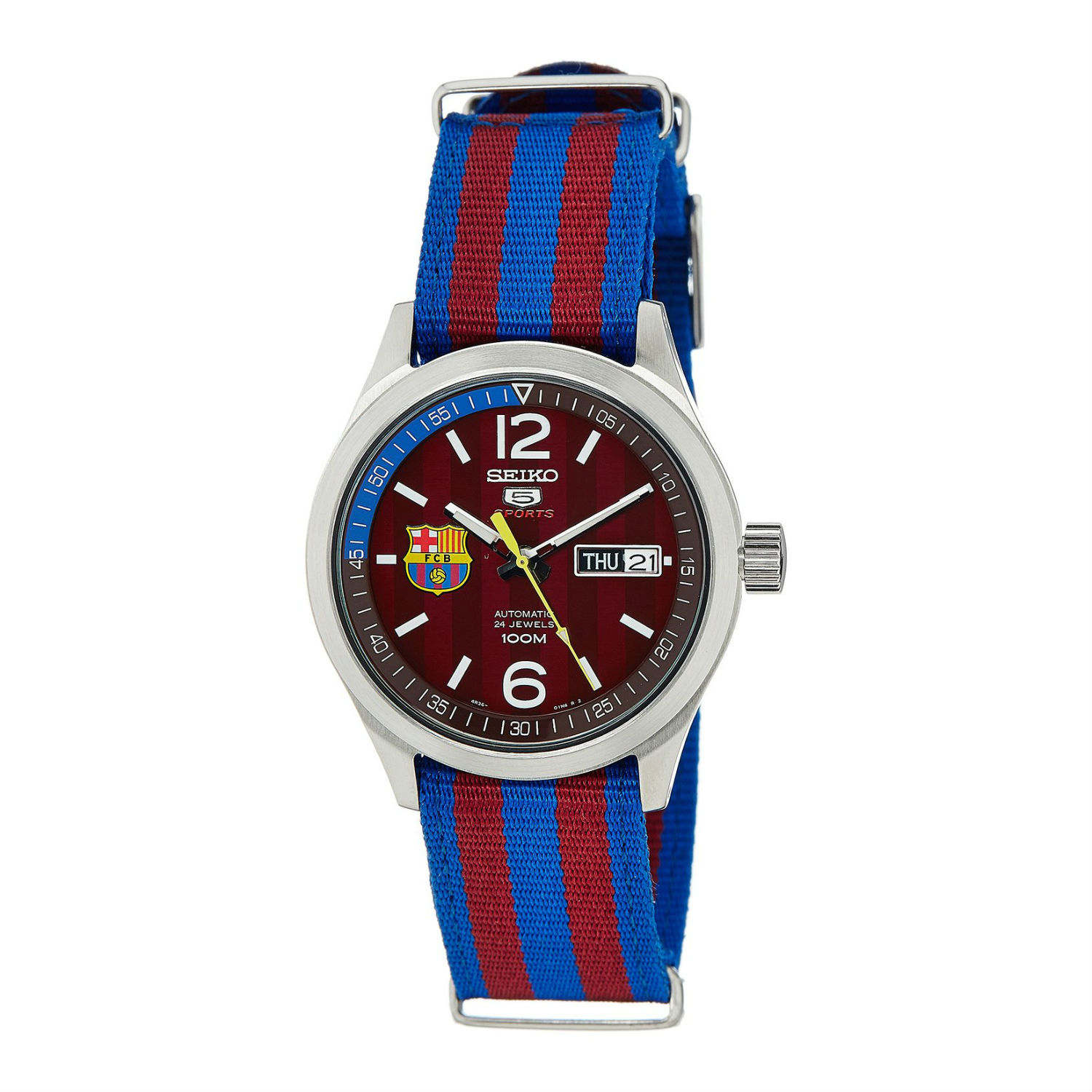 Seiko 5 Sports Blue/Red Watch SRP305K1