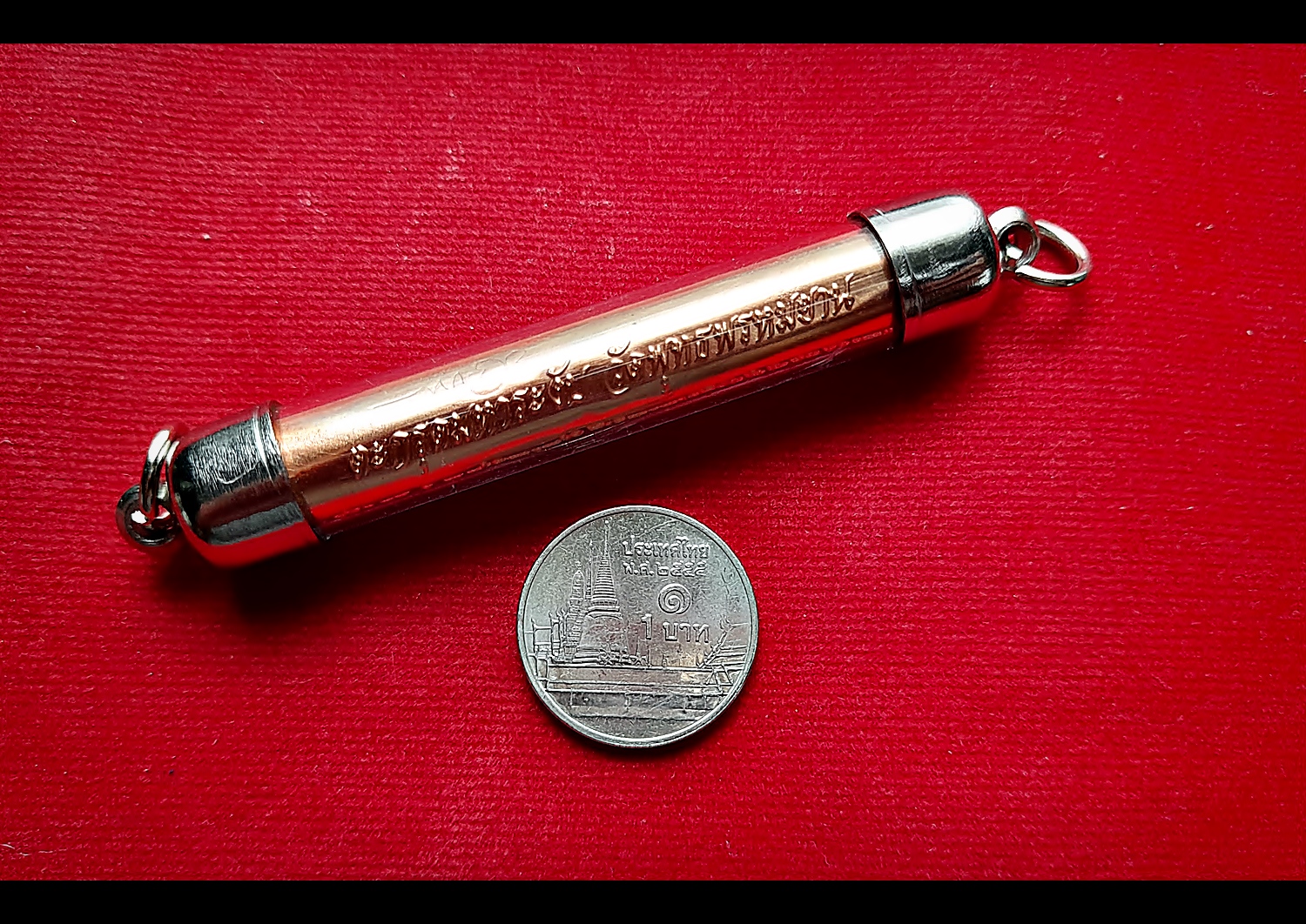 ตะกรุดมหาระงับ รุ่นแรก เนื้อทองแดง ปี2563 #รับประกันแท้