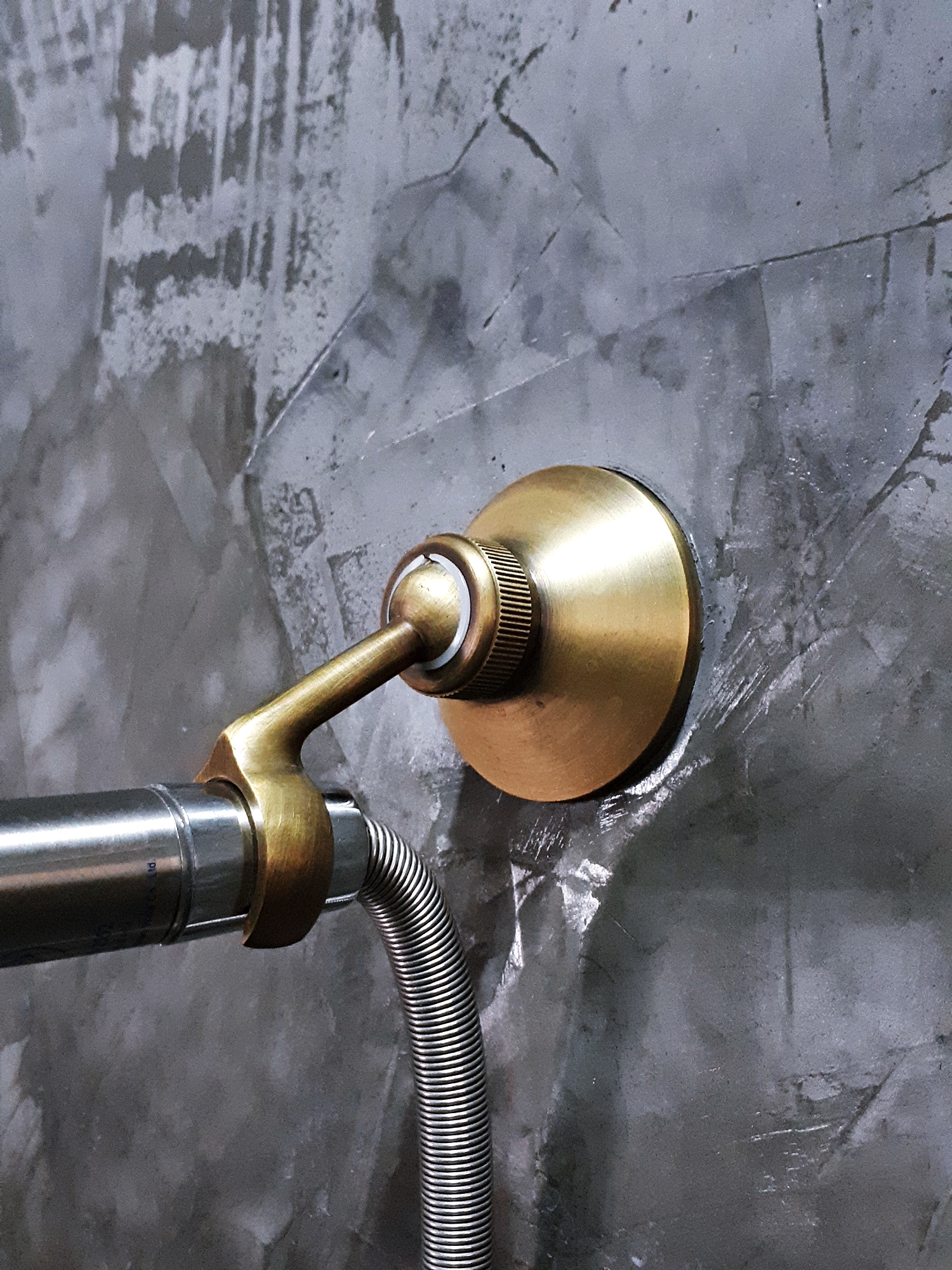 ที่แขวน ยึด ฝักบัวอาบน้ำ ทองเหลือง ปรับองศาได้ Style Vintage Classic