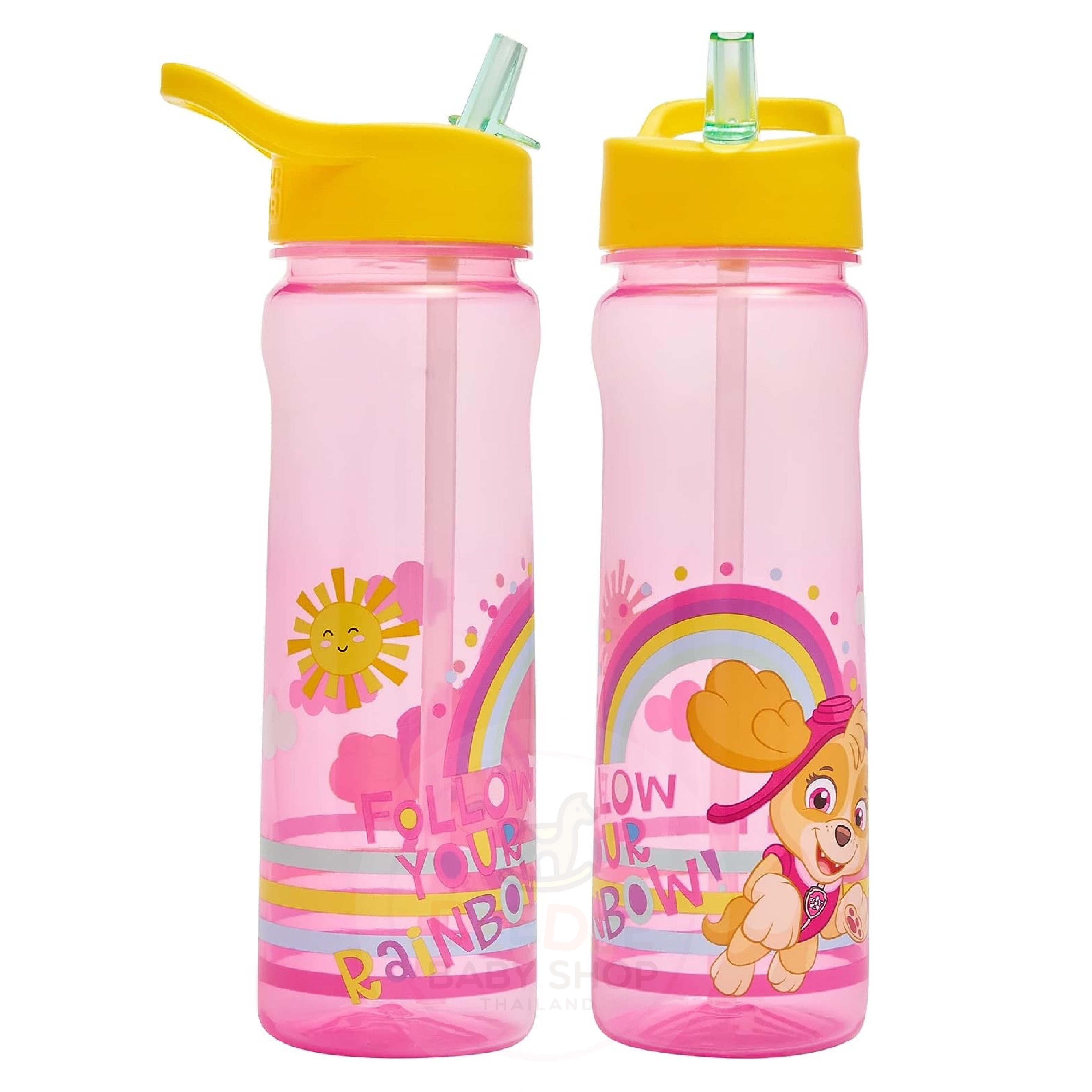 กระติกน้ำแบบหลอดดื่มสำหรับเด็ก DNC Paw Patrol Sunshine Sport Bottle 600ml (Pink)