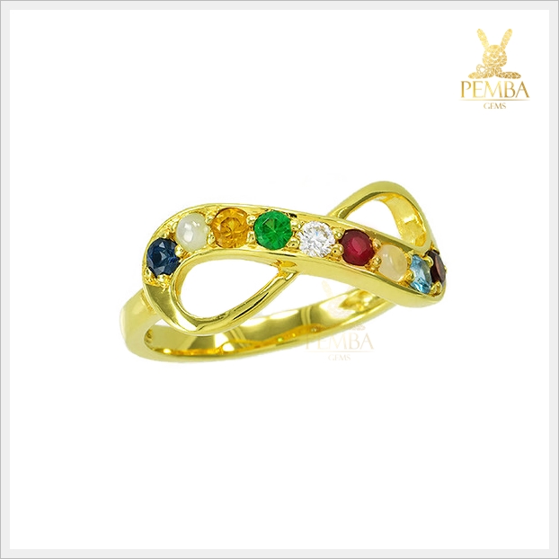 แหวนนพเก้า Infinity เสริมบารมี มงคลโชคลาภ(สามารถสั่งทำได้ค่ะ)