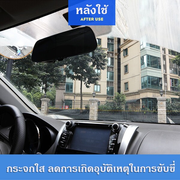 เม็ดฟู่ล้างกระจก แบบซอง 1 เม็ด น้ำยาล้างกระจกชนิดเม็ด ทำความสะอาดกระจกรถยนต์